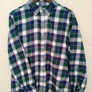 John Ashford Plaid Long Sleeve Button Down Shirt